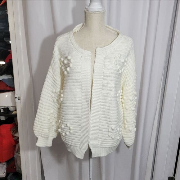 Vine and love oversized open cardigan - Picture 3 of 9